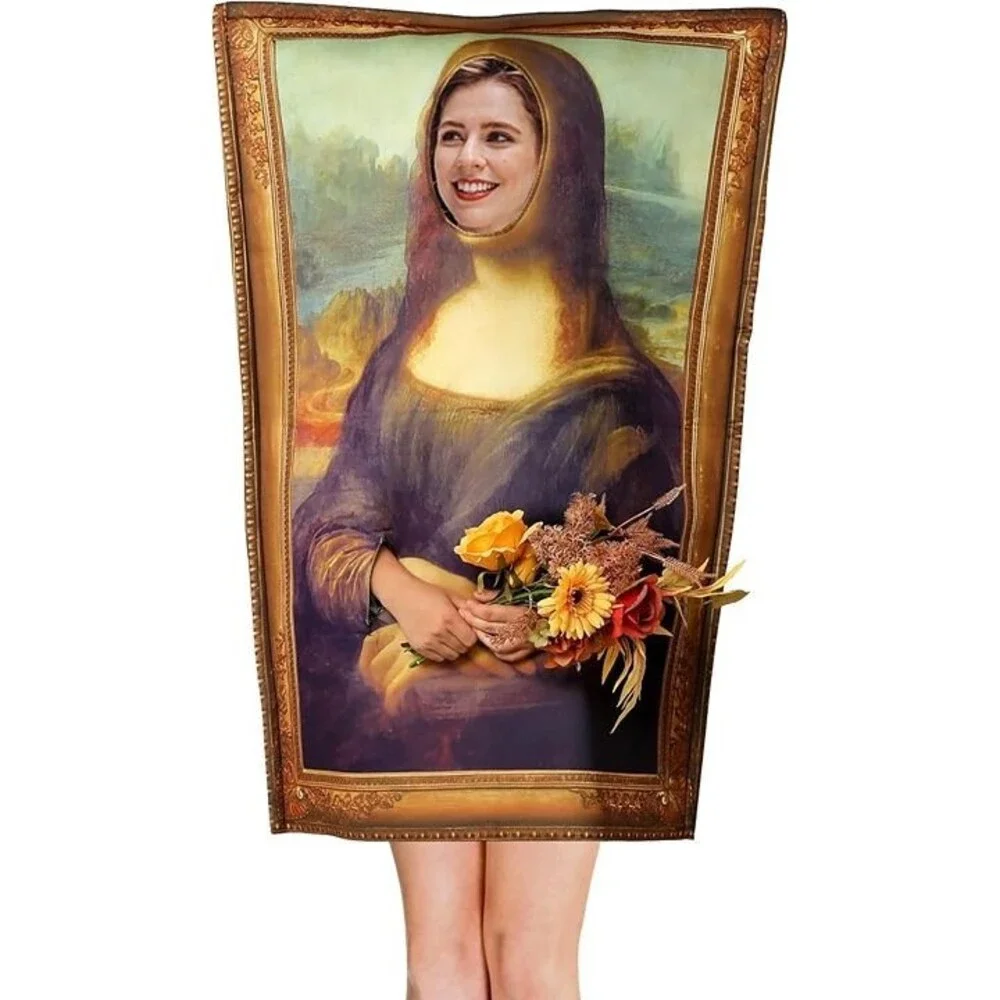 Halloween Famous Paintings Costume, Cosplay Funny Mural Costume for Adult